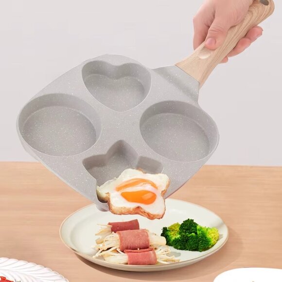 Non-stick Pan Pot Home Kitchen Cookware Egg Hamburger Steak Flat Bottom Frying - Picture 6 of 9